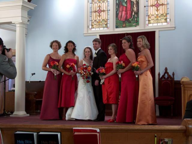 The Happy Couple & the Bridesmaids