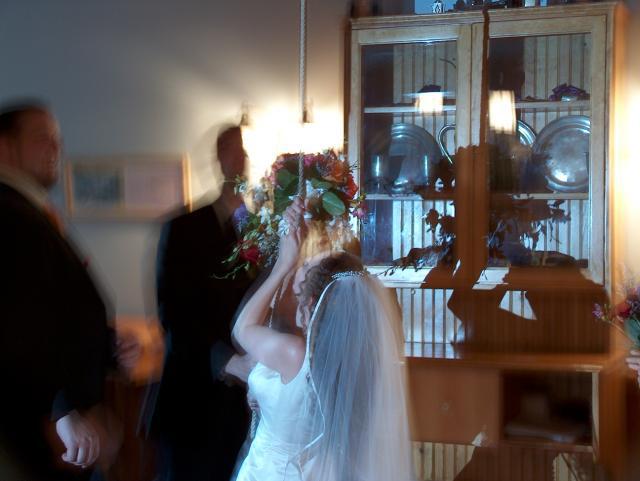 Hannah Getting Picked Up by the Church Bell