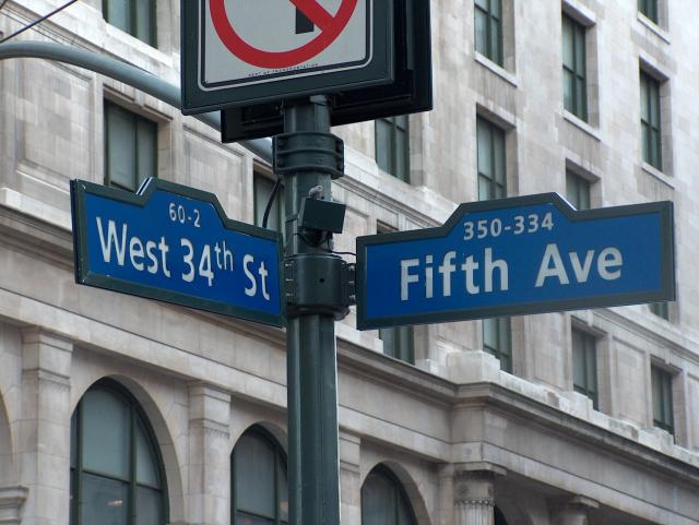 The corner of 34th & 5th