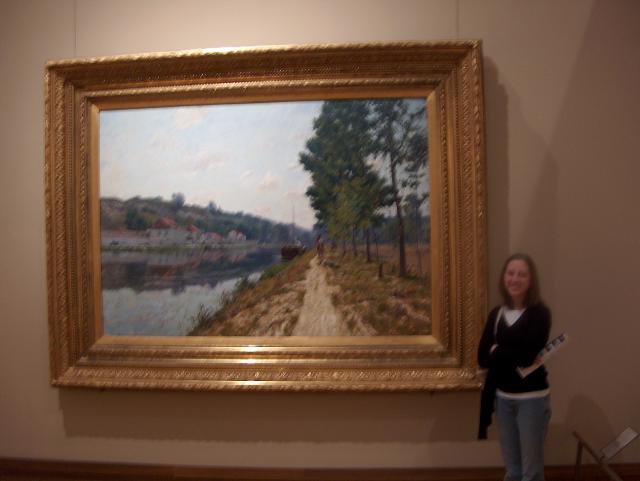 It's Blurry Abby again (showing how huge this painting was)