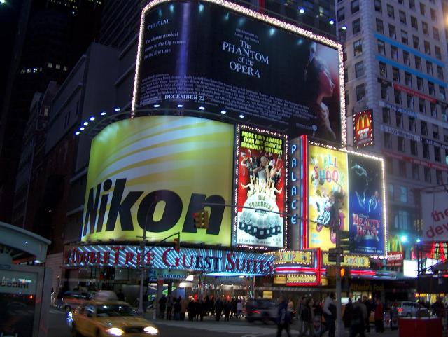 Times Square at night