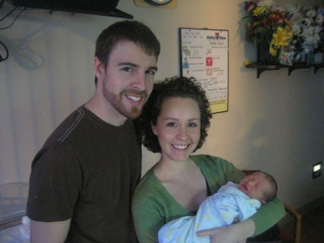Brian & Hannah came to meet baby Oliver!