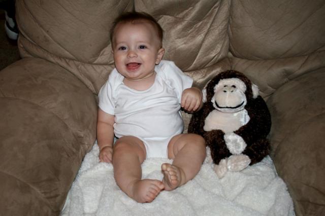 Oliver & Monkey ~ 7 months