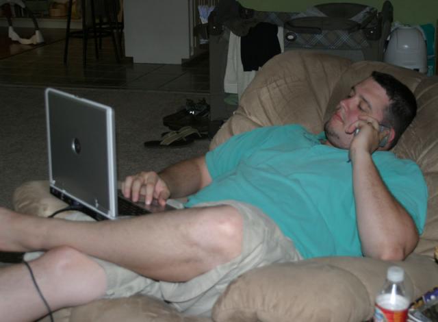 Jake at "work"