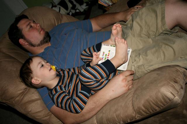 Waking up with Dada and the Disney channel