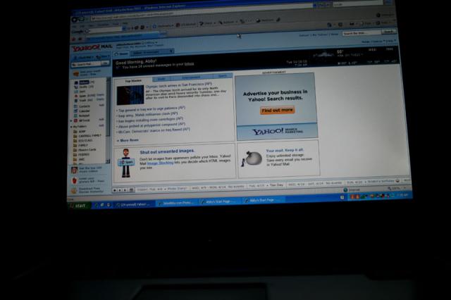 First check of the email