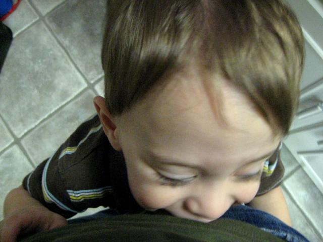 I fix most meals with a child attached to my leg