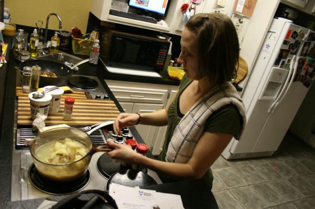 And I guess I always look this mad when I'm cooking potatoes