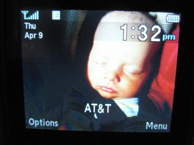 Forgot to take a picture of the clock at the beginning of naptime -- this was about 30 minutes in