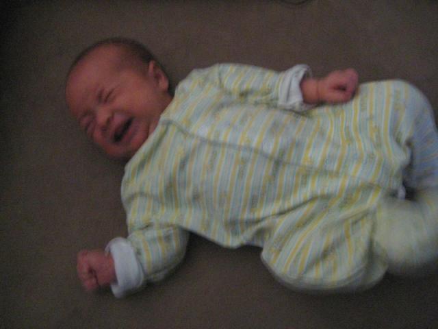 Awake and needing a new diaper