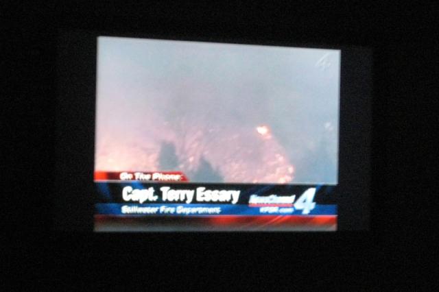 We didn't get any of our regular TV shows because of all the fires around the state