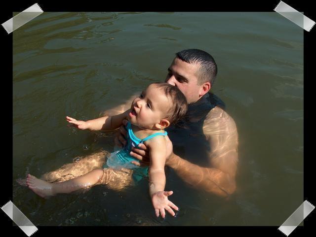 Pic of the Week ~ 9/4/05 (Kevin & Gracie at the lake)