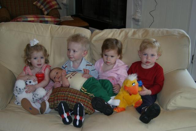 We never did get them all looking the same direction -- and we probably never will!