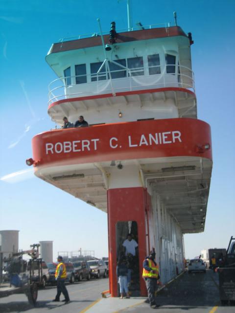 Finally getting on a ferry!