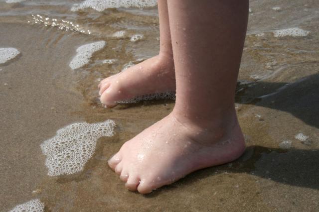 Toes in the sand