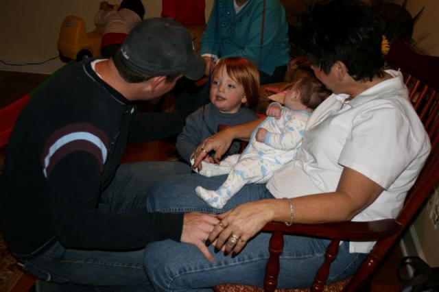 Checking out Baby Sam