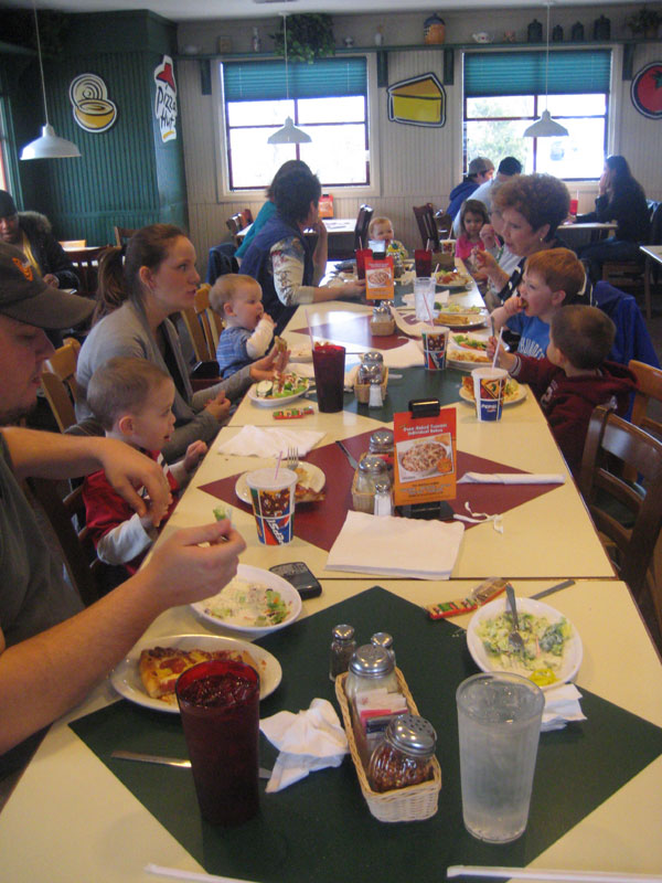 Birthday lunch at Pizza Hut